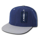 1 Decky Dozen Flat Bill Snapback Caps Hats Solid Two Tone Wholesale Lot!-Serve The Flag 12 image