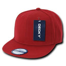 1 Decky Dozen Flat Bill Snapback Caps Hats Solid Two Tone Wholesale Lot!-Serve The Flag 4 image