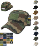 1 Dozen 6 Panel Cotton Military Army Camo Camouflage Relaxed Crown Caps Hats Wholesale Bulk-Serve The Flag 1 image