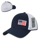 1 Dozen Aero Foam Flex USA Flag Military Mesh Baseball Cotton Caps Wholesale Lots!-Serve The Flag 5 image