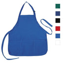 1 Dozen Aprons Restaurant Home Kitchen Grill Food Truck Waiter 3 Pocket Wholesale Bulk-Serve The Flag 6 image