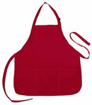 1 Dozen Aprons Restaurant Home Kitchen Grill Food Truck Waiter 3 Pocket Wholesale Bulk-Serve The Flag 2 image