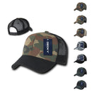 1 Dozen Army Camouflage Curve Bill Trucker Hats Caps Wholesale Lot Bulk-Serve The Flag 1 image