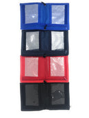 1 Dozen Bi-Fold Foldable Neck Wallet Conference Badge Id Holders Wholesale Bulk-Serve The Flag 13 image