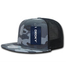 1 Dozen Camouflage Flat Bill Foam Mesh Trucker Hats Caps Snapback Wholesale Bulk-Serve The Flag 11 image