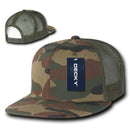 1 Dozen Camouflage Flat Bill Foam Mesh Trucker Hats Caps Snapback Wholesale Bulk-Serve The Flag 4 image