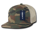 1 Dozen Camouflage Flat Bill Foam Mesh Trucker Hats Caps Snapback Wholesale Bulk-Serve The Flag 5 image