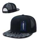 1 Dozen Decky 6 Panel Flat Bill Bandana Trucker Hats Caps Wholesale Lots!!-Serve The Flag 22 image