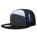 1 Dozen Decky 7 Panel Flat Bill Baseball Trucker Real Mesh Caps Wholesale Lots-Serve The Flag 6 image