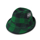 1 Dozen Decky Acrylic Plaid Lightweight Fedora Fedoras Panama Hats Wholesale-Serve The Flag 3 image