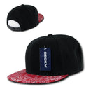 1 Dozen Decky Bandana Snapback Two Tone 6 Panel Flat Bill Hats Caps Wholesale Lots-Serve The Flag 3 image