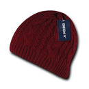 1 Dozen Decky Beanies Soft Stretchy Braided Knit Hats Caps Ski Wholesale Lot-Serve The Flag 4 image