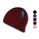1 Dozen Decky Beanies Soft Stretchy Braided Knit Hats Caps Ski Wholesale Lot-Serve The Flag 1 image