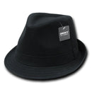 1 Dozen Decky Black White Red Poly Woven Fedora Hipster Miami Hats Wholesale-Serve The Flag 4 image