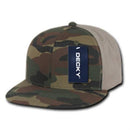 1 Dozen Decky Camouflage Flat Bill Baseball Hats Caps Snapback Wholesale Lots-Serve The Flag 6 image