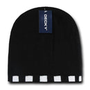 1 Dozen Decky Checkered Reversible Beanies Ski Skull Hats Caps Wholesale Lots-Serve The Flag 5 image
