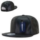 1 Dozen Decky Faux Leather Snapbacks Retro Flat Bill Baseball Hat Caps Wholesale-Serve The Flag 2 image