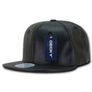 1 Dozen Decky Faux Leather Snapbacks Retro Flat Bill Baseball Hat Caps Wholesale-Serve The Flag 1 image