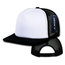 1 Dozen Decky Heavy Duty Flat Bill Two Tone Trucker Caps Hats Wholesale Lots-Serve The Flag 3 image