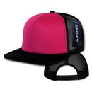 1 Dozen Decky Heavy Duty Flat Bill Two Tone Trucker Caps Hats Wholesale Lots-Serve The Flag 5 image