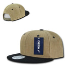 1 Dozen Decky Heavy Duty Jute Snapbacks Flat Bill Baseball Hats Caps Wholesale-Serve The Flag 3 image
