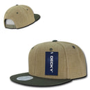 1 Dozen Decky Heavy Duty Jute Snapbacks Flat Bill Baseball Hats Caps Wholesale-Serve The Flag 6 image
