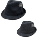 1 Dozen Decky Melton Fedoras Wool Band Caps Hats Hipster Miami Wholesale Lots-Serve The Flag 3 image