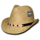 1 Dozen Decky Natural Raffia Woven Fedora Fedoras Trilby Panama Hats Wholesale-Serve The Flag 3 image