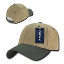 1 Dozen Decky New 6 Panel Jute Low Crown Structured Dad Hats Caps Wholesale Lots-Serve The Flag 9 image