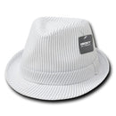 1 Dozen Decky Pinstripe Fedoras Hats Wholesale Lots-Serve The Flag 5 image