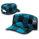 1 Dozen Decky Plaid Flannel Flat Top Bdu Gi Cadet Military Patrol Hat Wholesale-Serve The Flag 4 image