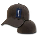 1 Dozen Decky Plain Fitted Curved Bill Baseball Hats Caps Wholesale Lot-Serve The Flag 4 image
