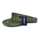 1 Dozen Decky Pre Curved Bill Camouflage Golf Beach Sun Acyrlic Visors Wholesale-Serve The Flag 4 image