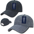 1 Dozen Decky Relaxed Washed Denim Low Crown Curved Bill Dad Hats Caps Wholesale-Serve The Flag 2 image