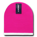 1 Dozen Decky Single Striped Two Tone Beanies Ski Skull Caps Hats Wholesale Lot-Serve The Flag 6 image