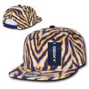 1 Dozen Decky Ziger Animal Print Flat Bill Hats Caps Baseball Zebra Wholesale Lots-Serve The Flag 6 image