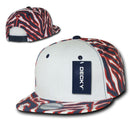 1 Dozen Decky Ziger Zebra Animal Print Flat Bill Hats Caps Baseball Wholesale-Serve The Flag 5 image