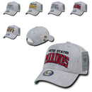 1 Dozen Military Air Force Navy Coast Guard Army Marines Grey Baseball Hats Caps-Serve The Flag 2 image
