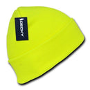 1 Dozen Neon Long Cuffed Beanies Knit Caps Hats Ski Skull Wholesale Lot-Serve The Flag 6 image