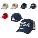 1 Dozen Rapid Dominance USA Flag Vintage America American Distressed Baseball Caps Hats-Serve The Flag 2 image