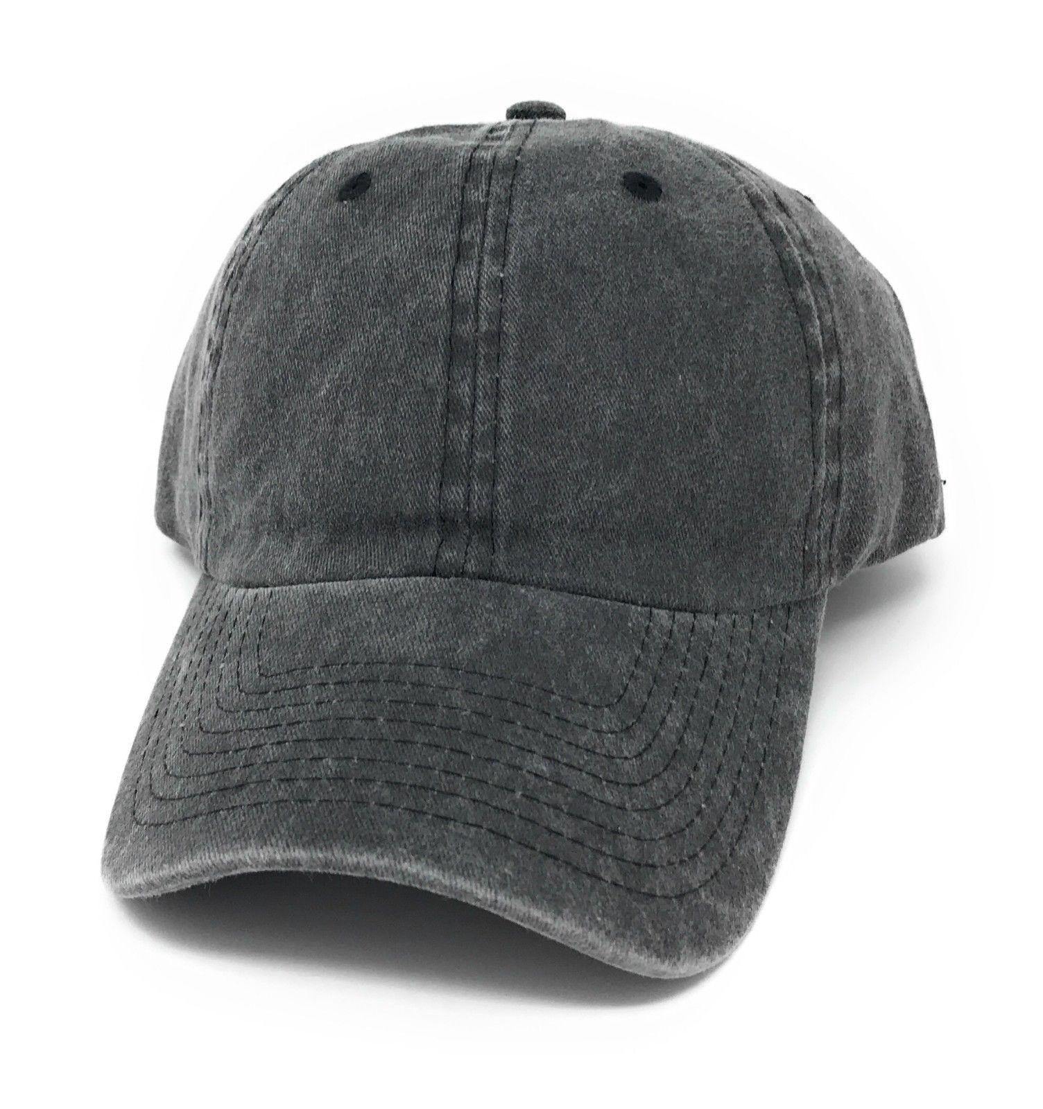 Washed Distressed Vintage Baseball Cap Unconstructed Cotton Dad Hat Vintage Washed Distressed Baseball Cap Unconstructed Soft  main image 3