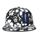 1 Dozen Decky Flowers Floral Hawaiian Cotton Flat Bill Baseball Hats Wholesale Bulk-Serve The Flag 3 image