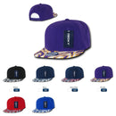 15 Lot Decky Ziger Zebra Animal Two Tone Print Flat Bill Hats Caps Baseball Wholesale Bulk-Serve The Flag 1 image