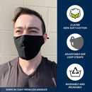 Cotton Face Mask Washable Cloth Masks Mouth Nose Reusable 2-Ply Double Layer Covering Adjustable Ear Pack-Serve The Flag 1 image