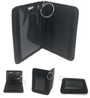 1 Dozen Slim Wallet Double ID Holder w/ Keys Ring Coin Pocket Wholesale Bulk-Serve The Flag 1 image