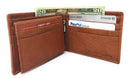 Casaba Genuine Leather Bifold Wallets Cash Slots ID Coin Key Pocket Mens Womens-Serve The Flag 59 image