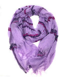 Casaba Striped Print Designer Womens Scarves Scarf Shawl Lightweight Sheer Wrap-Serve The Flag 10 image