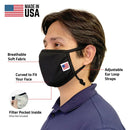 5 Pack Face Masks Adjustable Cloth Double Layer Washable Reusable Made in USA-Serve The Flag 6 image