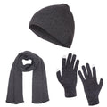 Casaba Winter 3 Piece Set Knit Beanie Hat Scarf Touchscreen Gloves for Men Women-Serve The Flag
