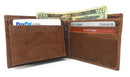 Casaba Genuine Leather Bifold Wallets Cash Slots ID Coin Key Pocket Mens Womens-Serve The Flag 54 image